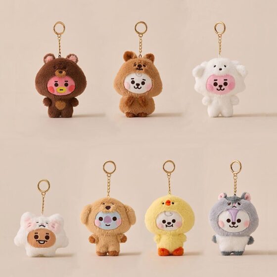 LLAVEROS DE BT21 FLUFFY