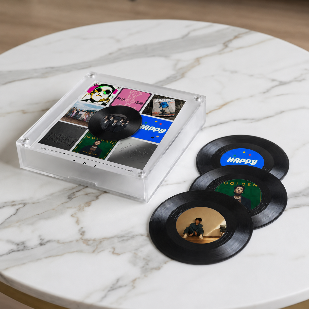 PREVENTA - REPRODUCTOR DE DISCOS MINI MAGNET BTS "INDIVIDUALES" - Imagen 2